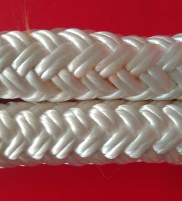 Corde en nylon tressée mince en nylon tressée blanche de la corde 5mm de polyester